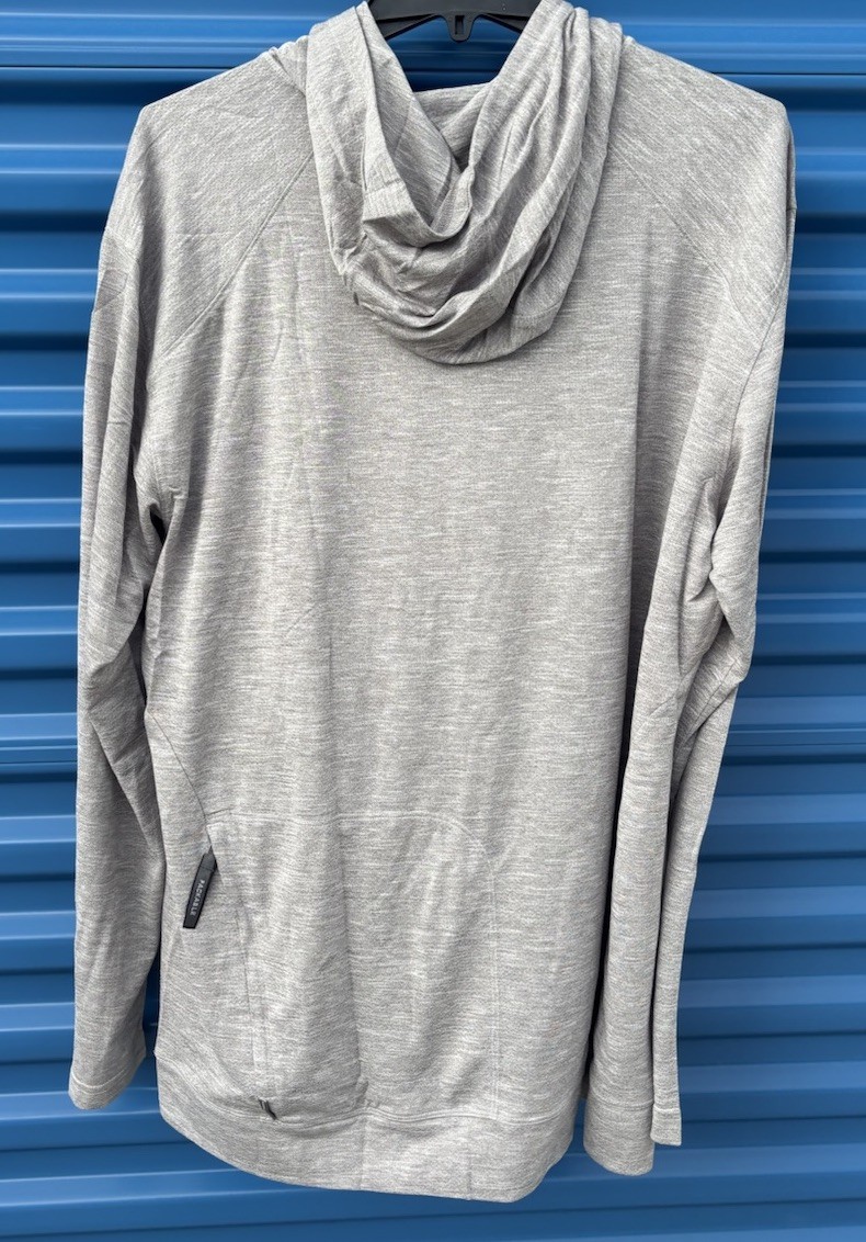 Insect Shield White Sierra Hood Pullover Gray Bug Free Base Camp Shirt