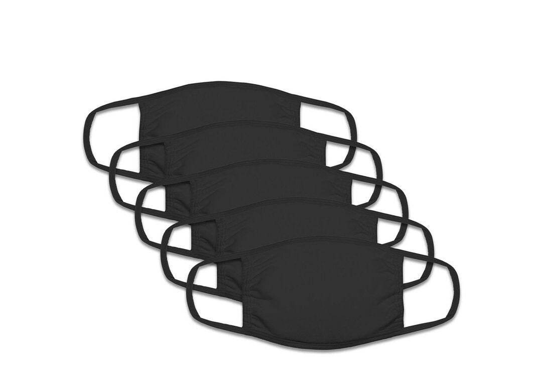 4-Pack Black White Cotton Adult Face Masks – Reusable Washable Unisex