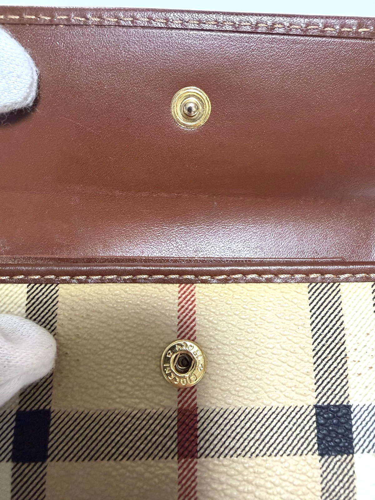 Burberry Brown Key Case Key Ring Nova Check Men’s Women’s Accessory 6 Hooks pvc