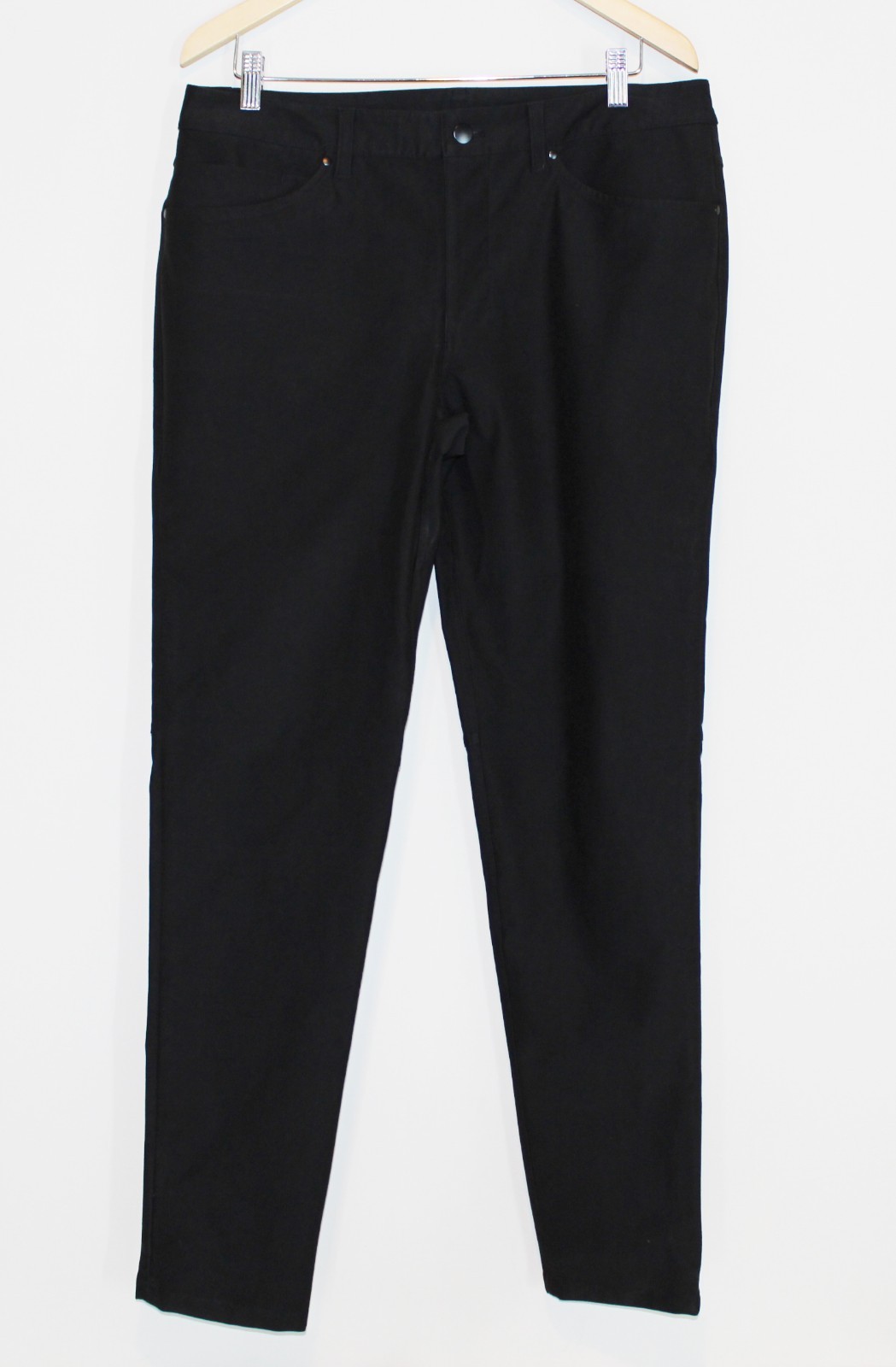 Lululemon Black Utilitech Abrasion Resistant Jeans ABC Slim Pant Mens 34-33