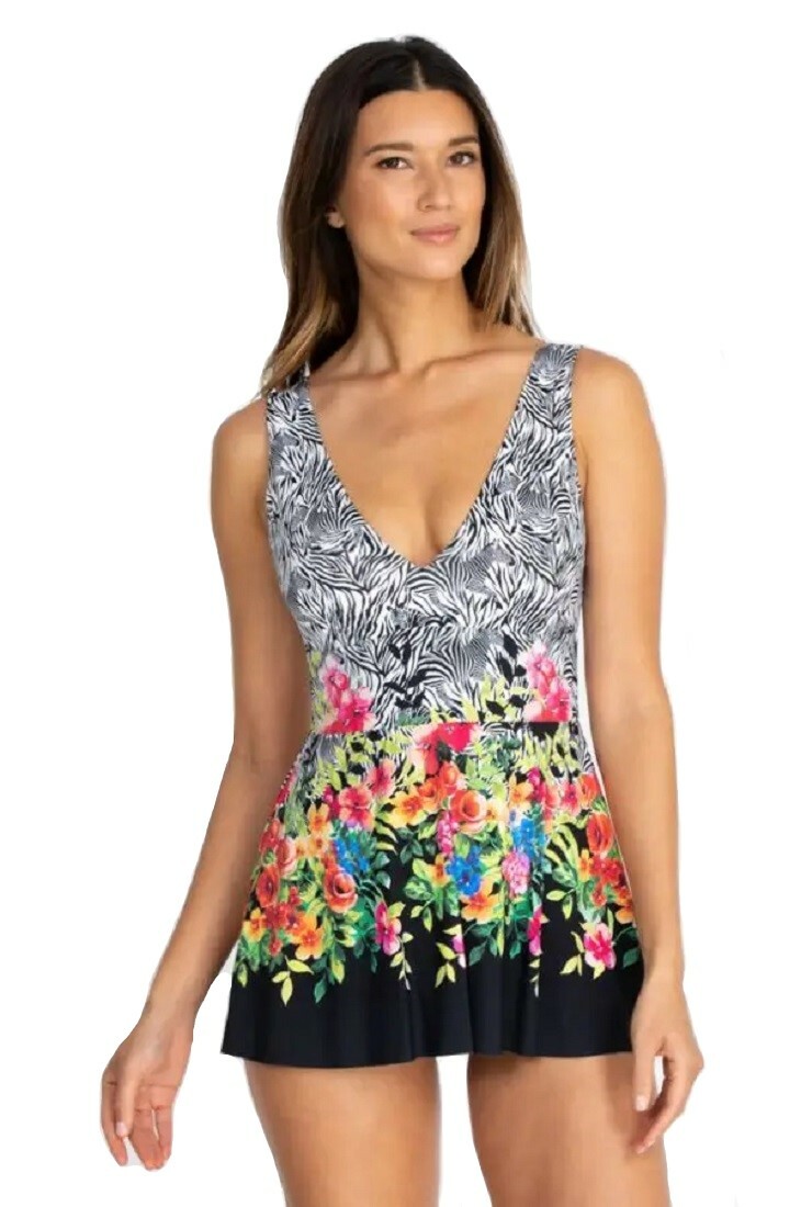 Johnny Was Rose Skirted One Piece – CSW6922BM