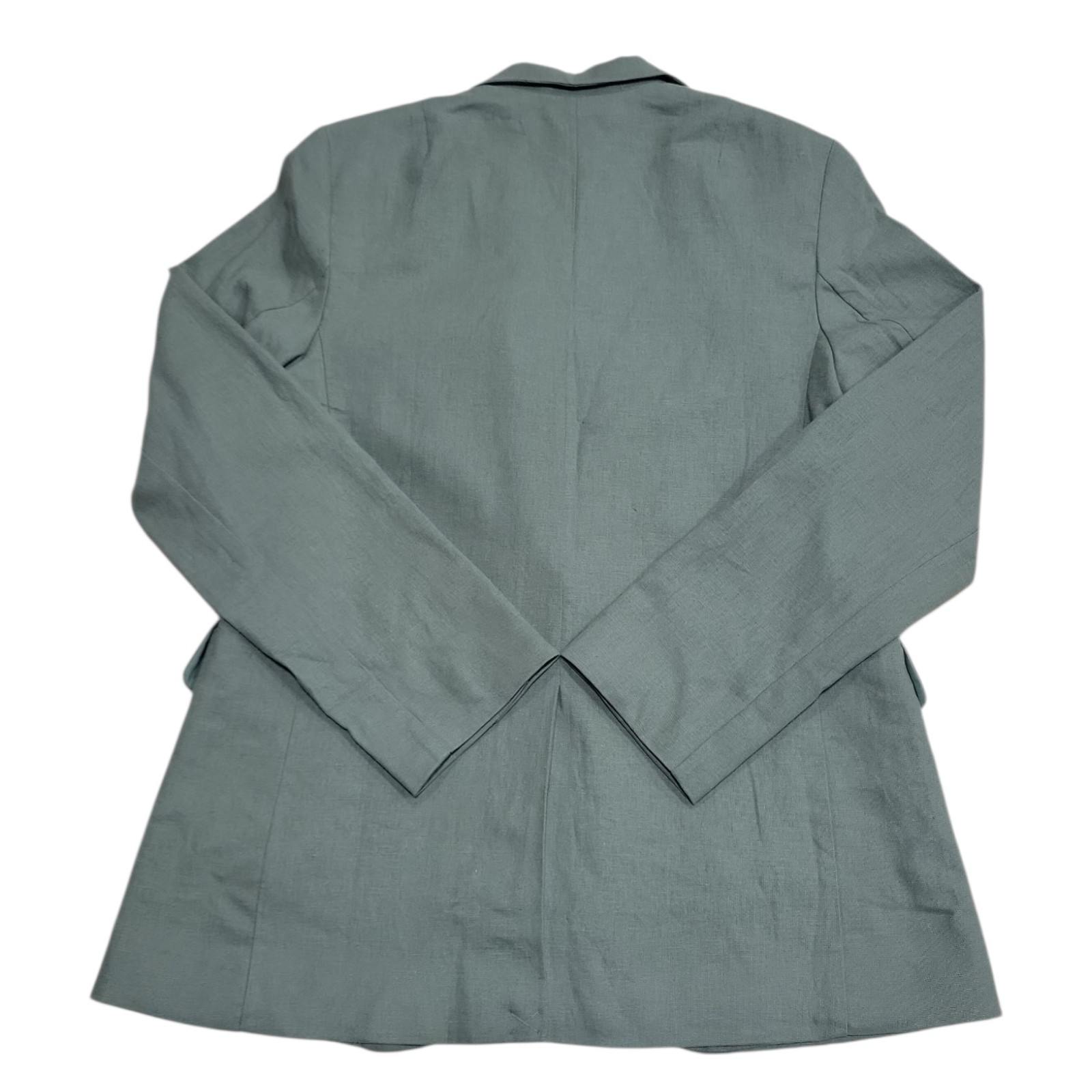 Express Women’s Should Pads Faux Pockets Button Soft Linen Blazer