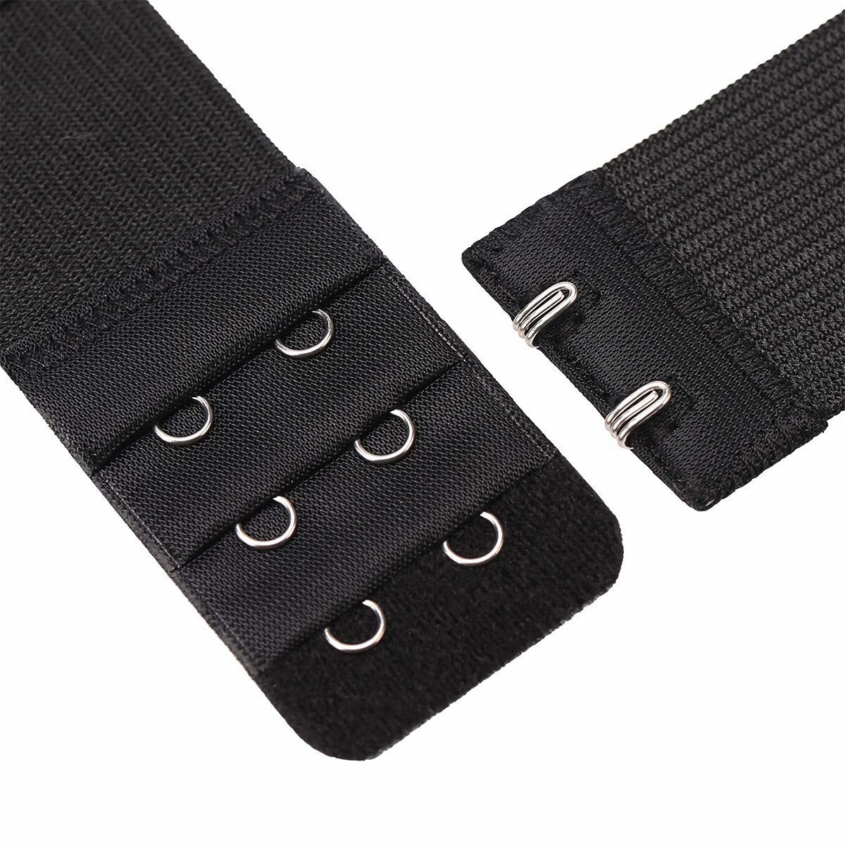 8x Lady Adjustable Bra Extenders 2 Hooks Elastic Underwear Strap Extension Belt