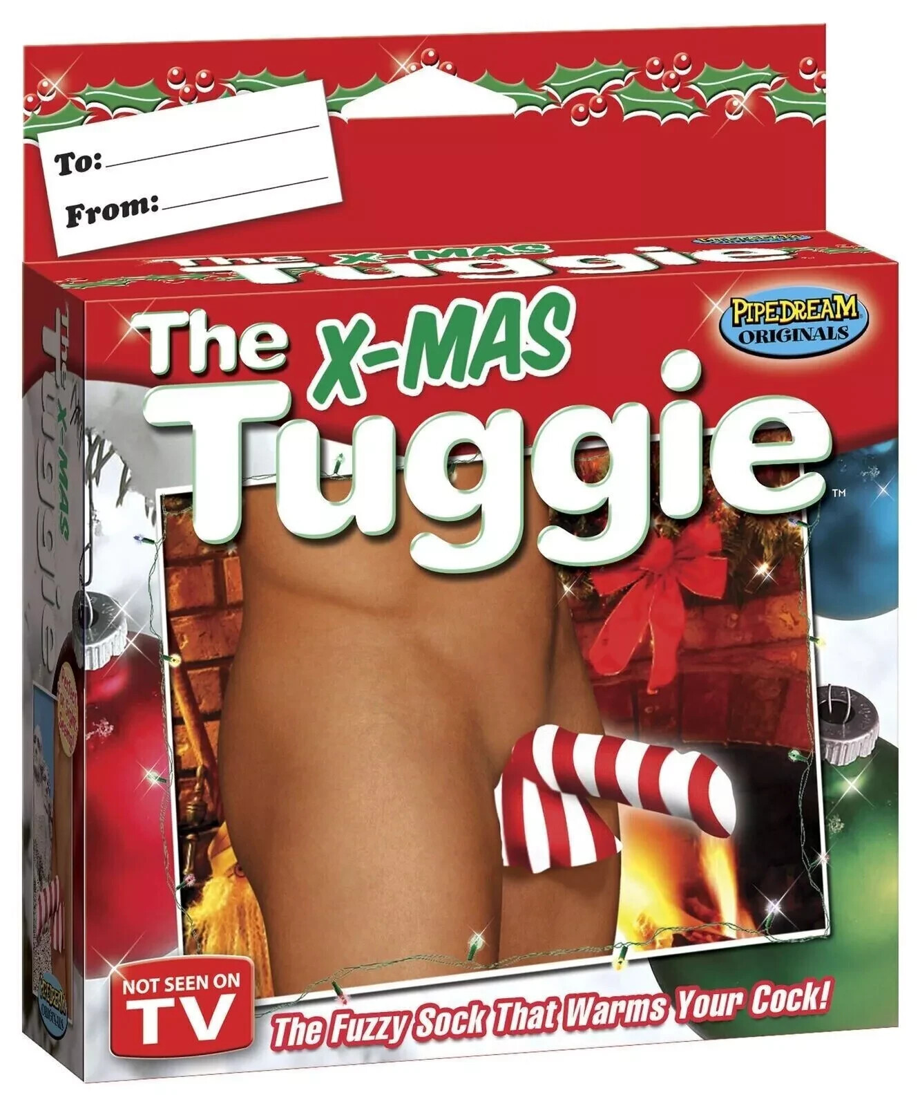 The X-Mas Tuggie Fuzzy Sock – Christmas Gag Gift