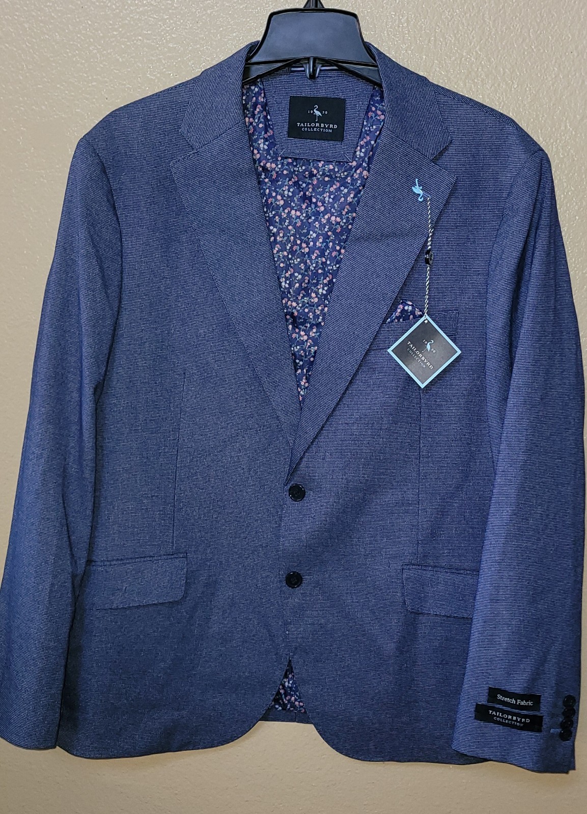 Tailorbyrd Sport Coat, Tailorbyrd True Blue Tonal Dobby Sport Coat, M24909J, 40R