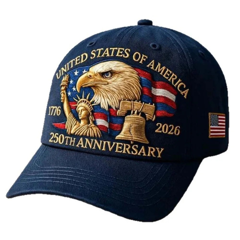 Baseball Cap United States 250th Anniversary Hat Suitable for Multiple Occasion