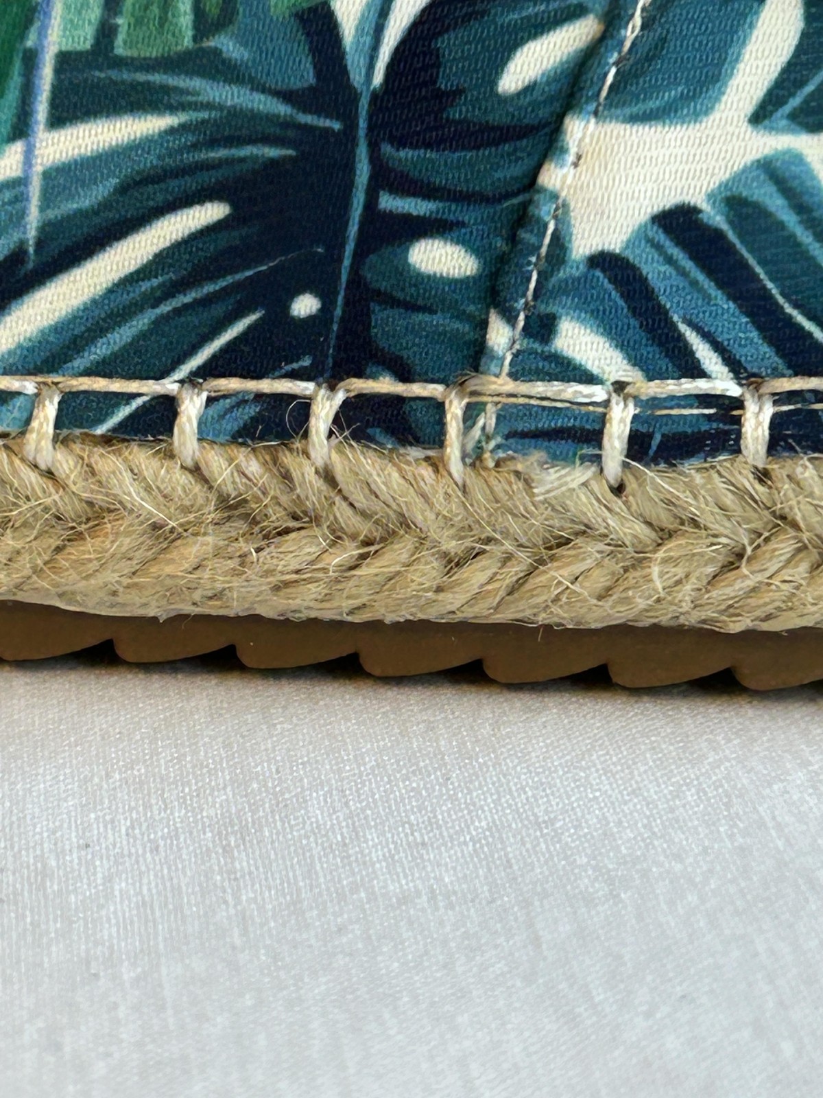 Lauren Lorraine Shoes Womens Size 8.5 Espadrille Flats Embellished Tropical ESPI