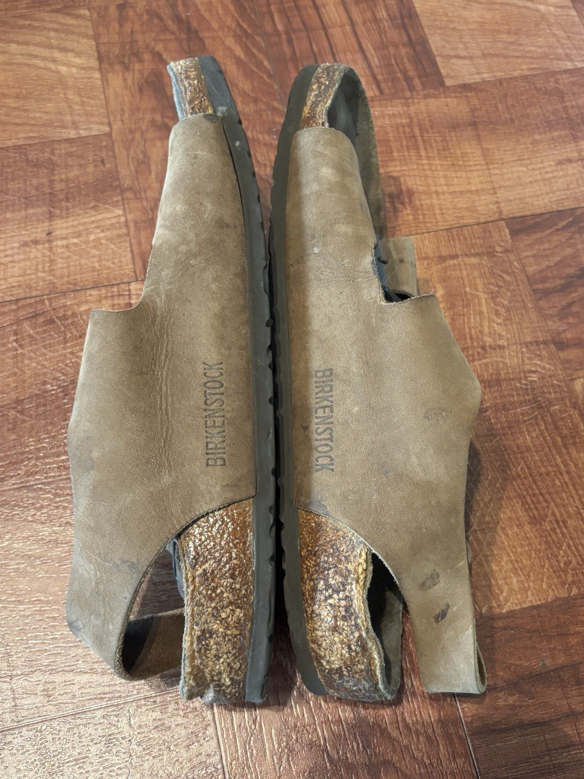 BIRKENSTOCK MILANO Brown Tan Suede Leather Sandals Size 39 W 8 / M 6