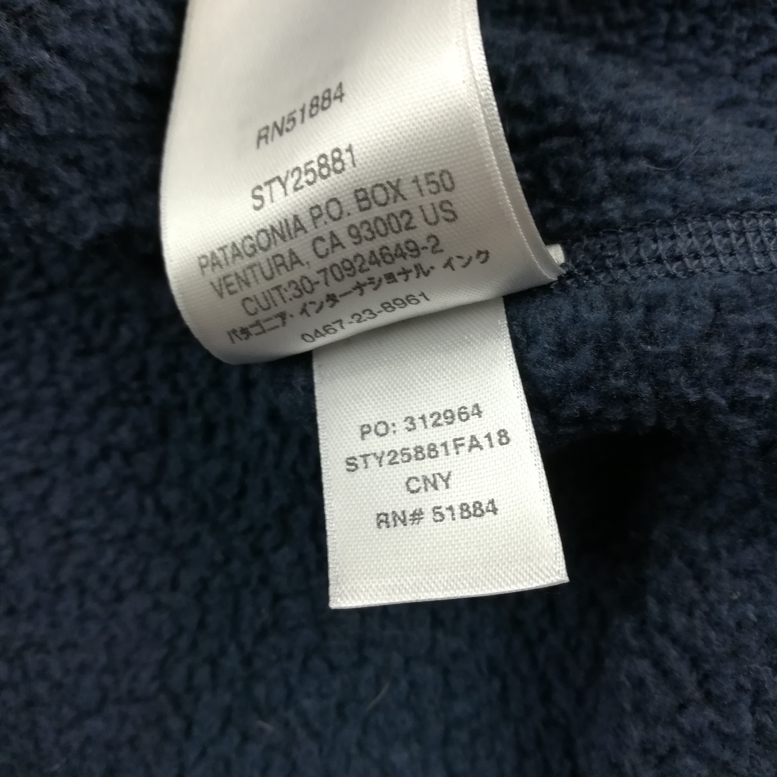 Patagonia Goldman Sachs Vest Better Sweater Full Zip Blue Mens Medium 25881