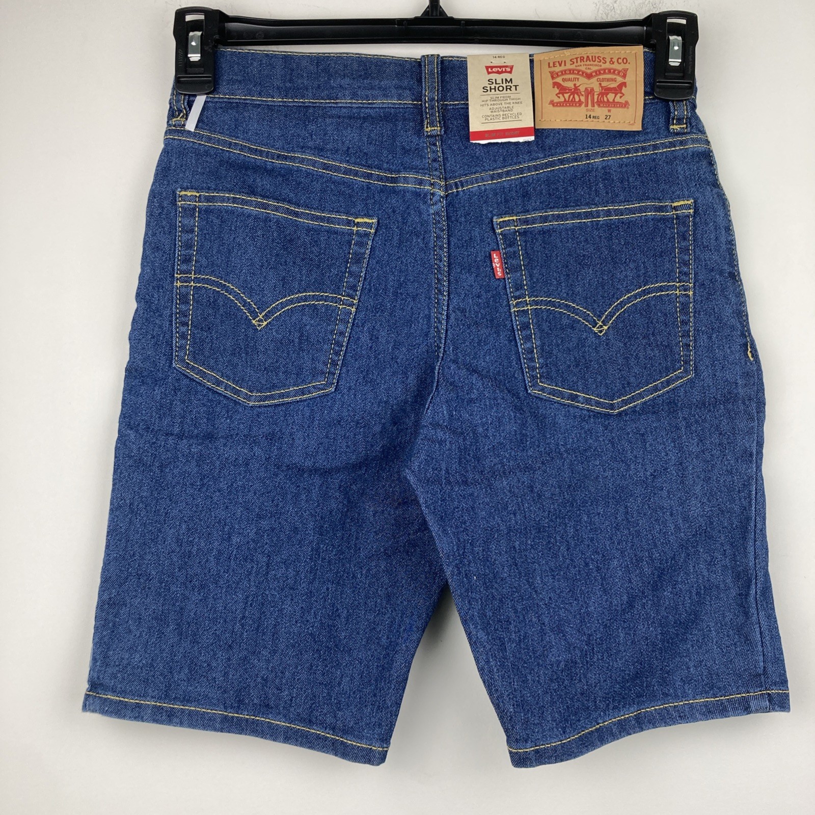 Levi’s Boys Zip Belt Loops Adjustable Waistband Short 14 reg E091303
