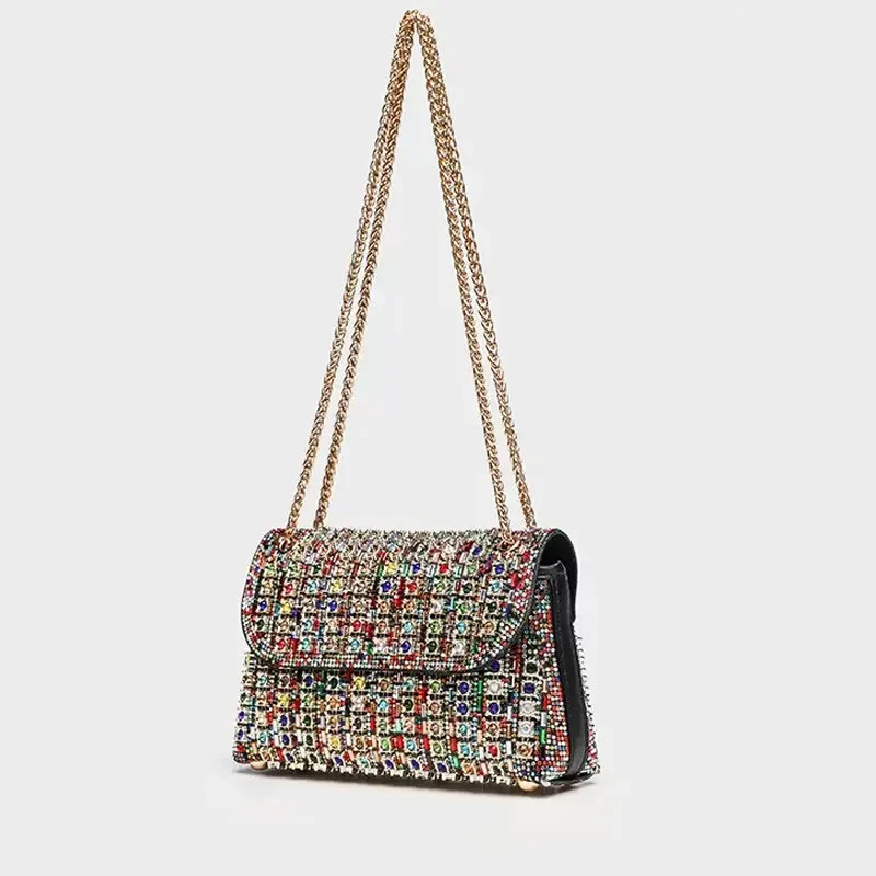 Sparkly Evening Bag Rhinestone Clutch Purse Womens Wedding Party Cocktail Handba