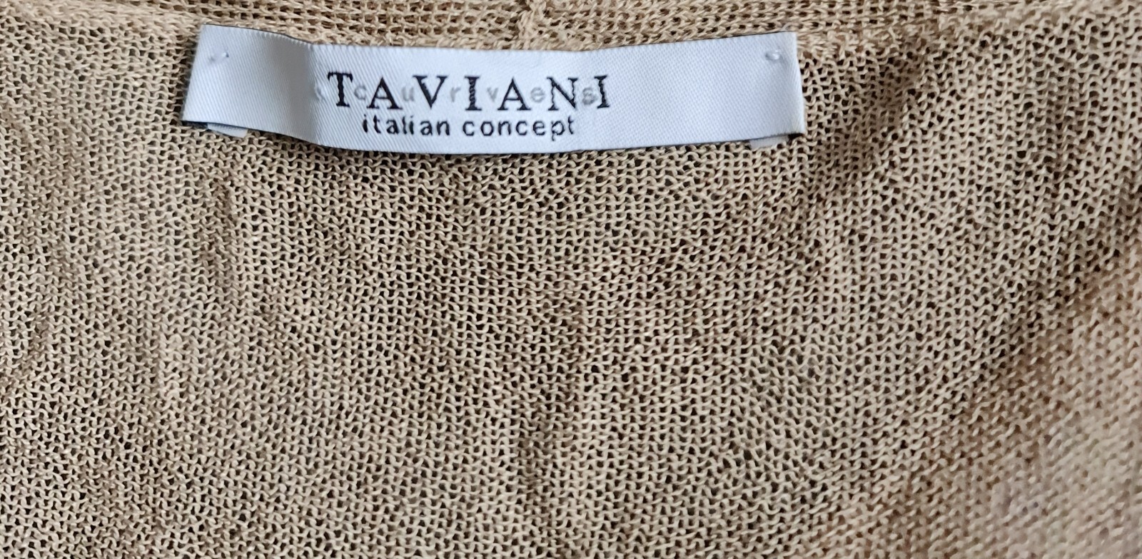 Taviani Italian Concept, Size 19, Beige Sparkly Top, used