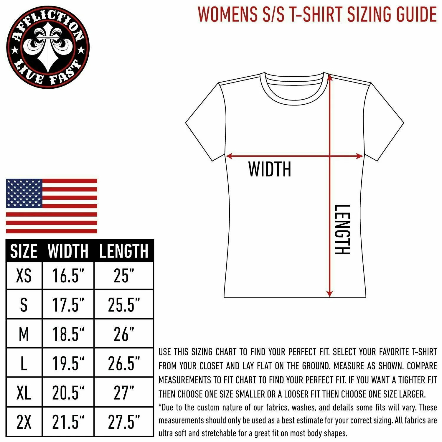 Archaic by Affliction Women’s T-shirt Happy Spirit Biker Tattoo