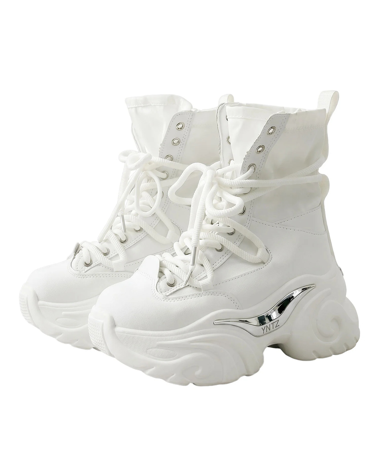 Ballet Core Platform Sneaker Shoes ruff High Cut Beautiful Legs Leg Jirai New