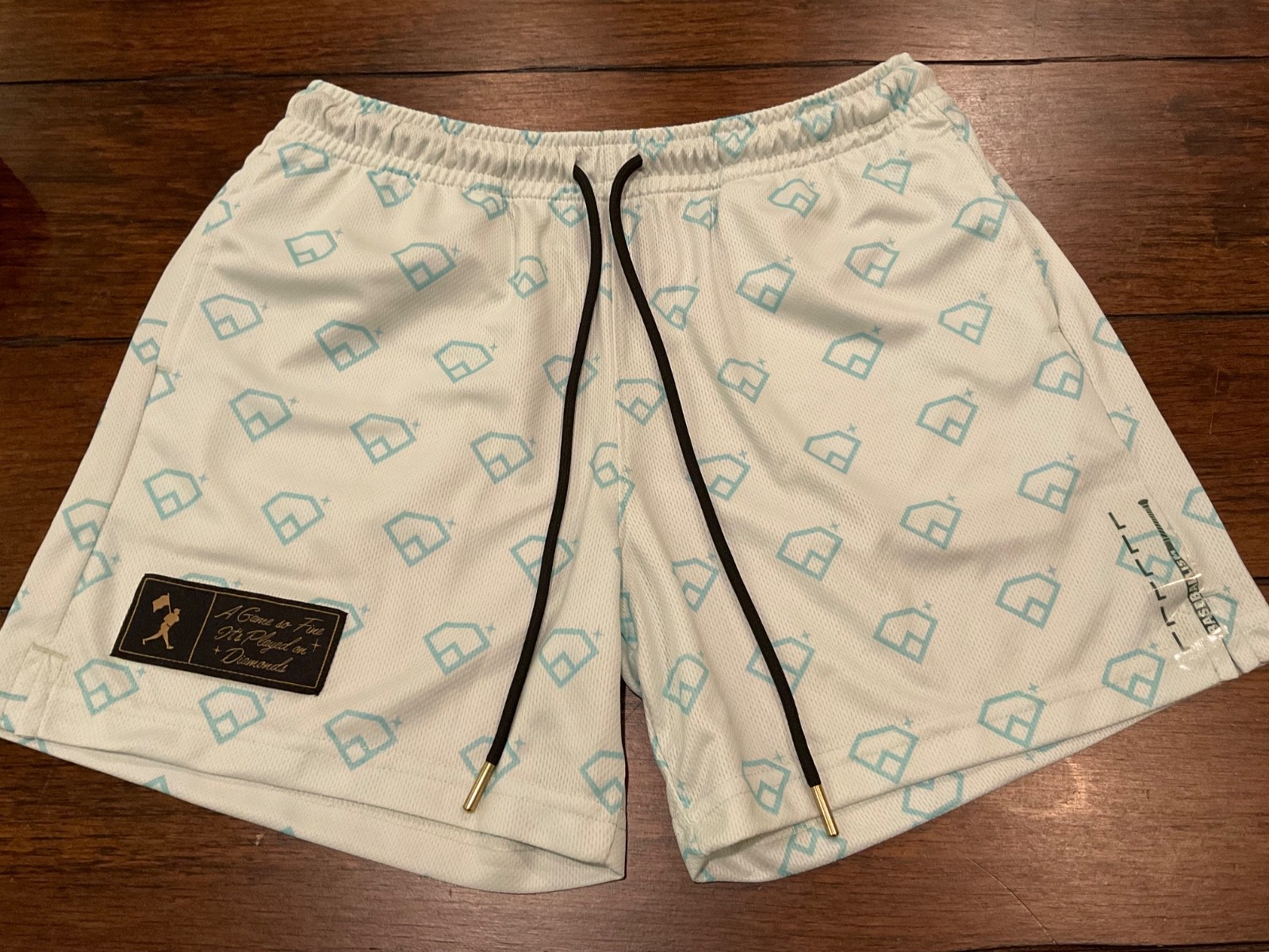 Baseballism A Game So Fine Diamond Air Mesh Shorts Youth L