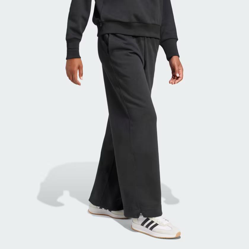 adidas women ALL SZN Fleece Loose Wide-Leg Pants