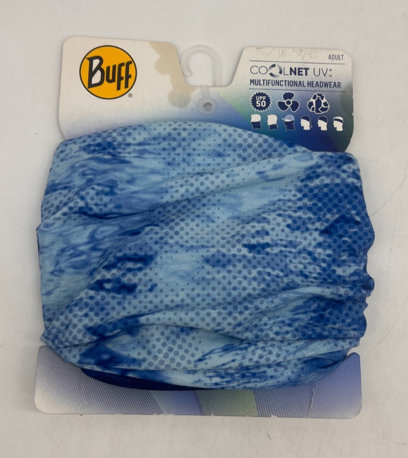 Buff Cool Net Multifunctional Headwear UPF 50 Adult Sized Wrap w/ “Buff” Sticker