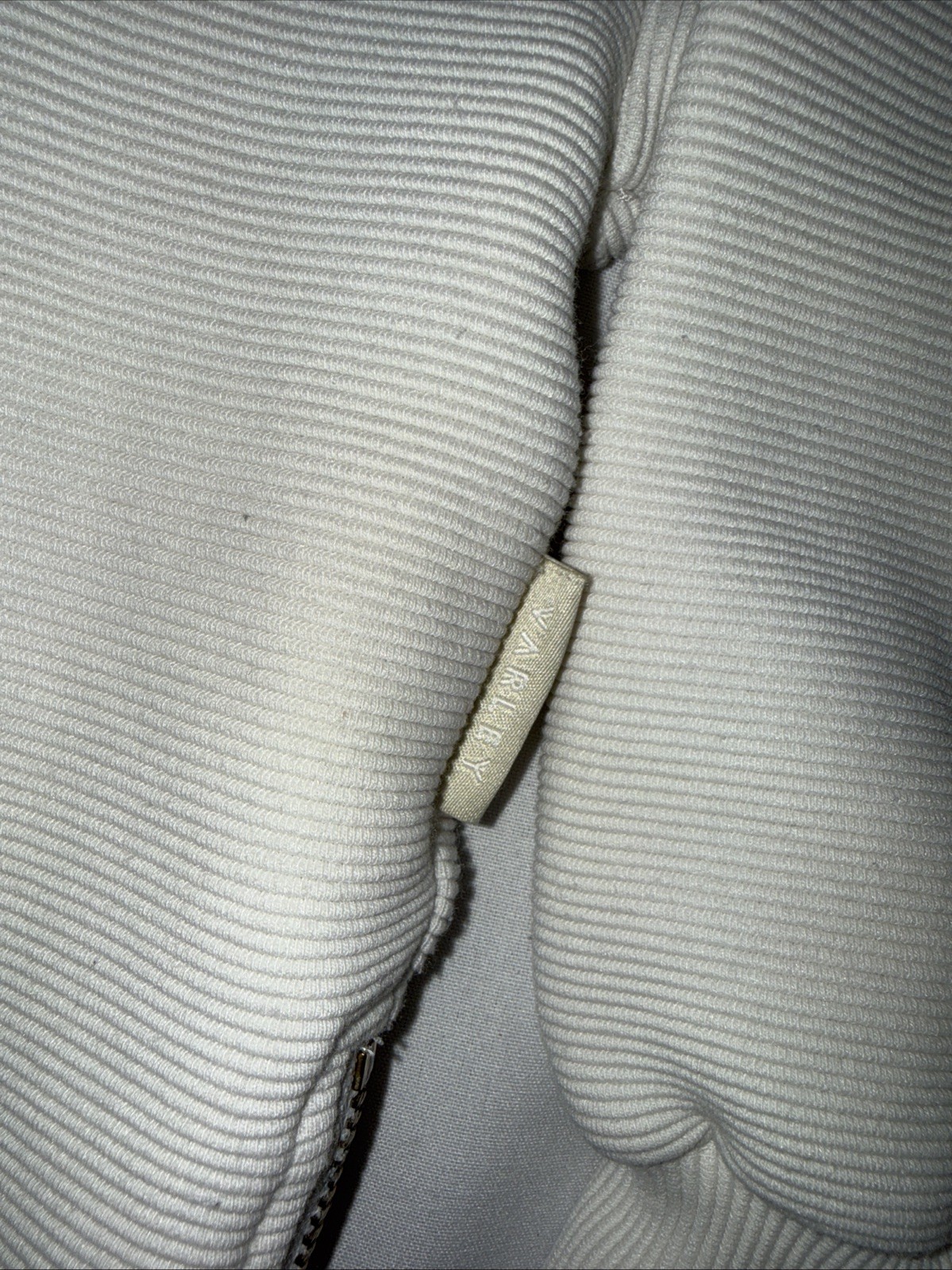 Varley Milton Sweat Pullover Sweater Ribbed White Cowl Neck Women’s XS