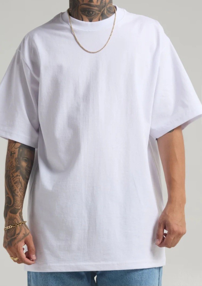 Shaka Wear Heavyweight T Shirt 3 Pack Men Blank Black & White Thick Tee