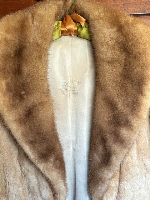 Vintage lady’s fur coat sheared beaver and mink – circa 1950s (real fur)
