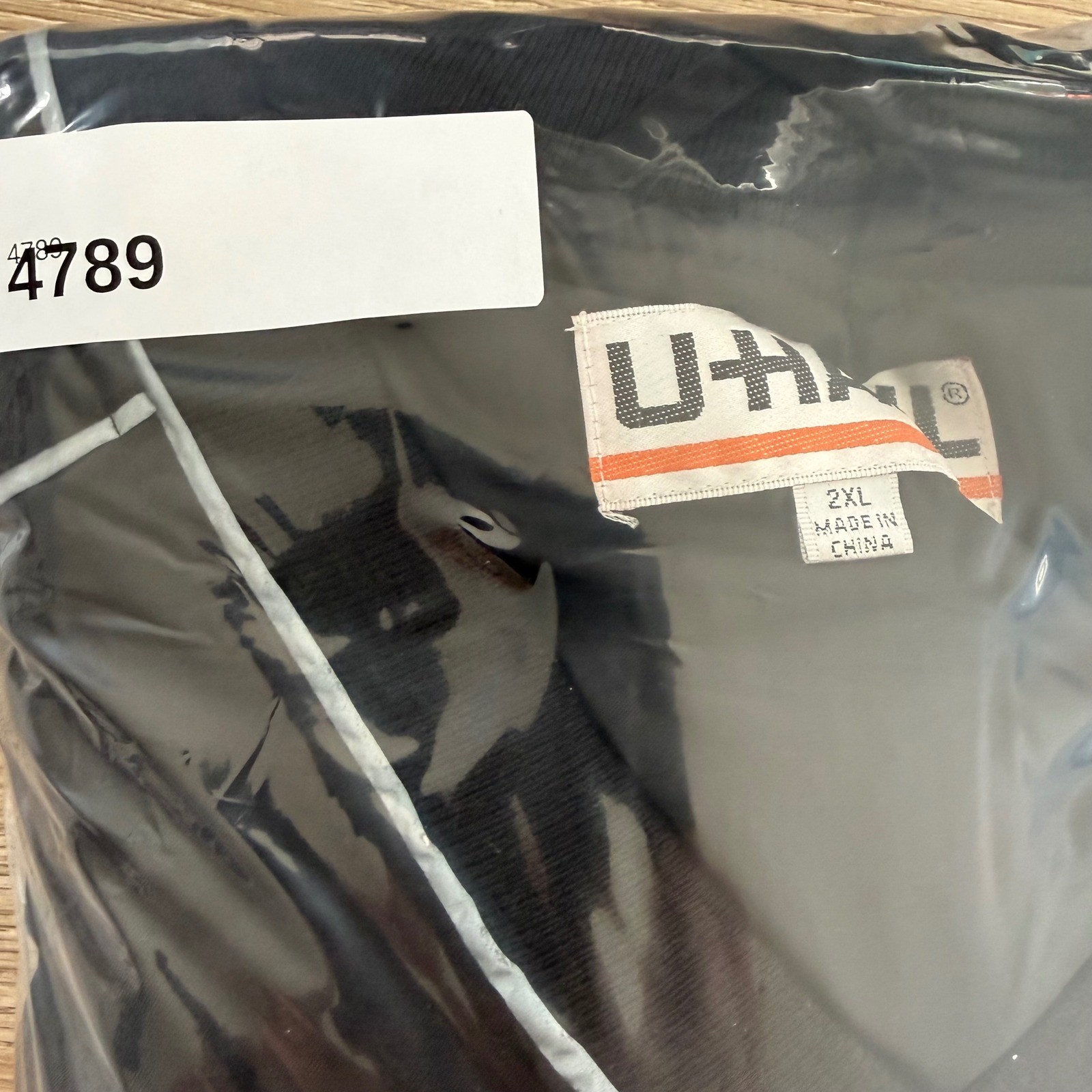 U-Haul Windbreaker Men 2XL Black Corporate Pullover Reflective V-Neck Jacket