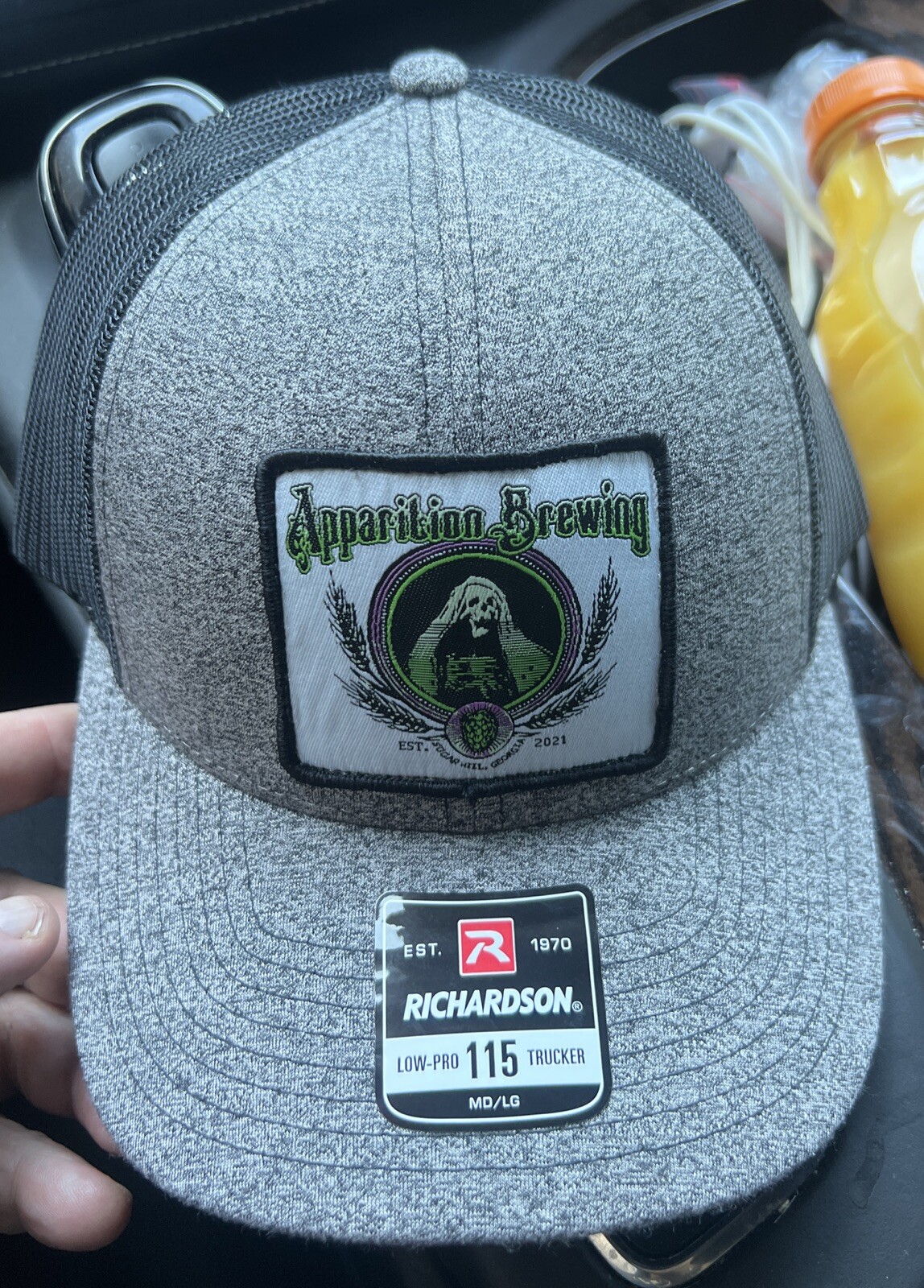 Apparition Brewing-Richardson Low Pro 115 Trucker Hat M/L Adjustable Mesh Back