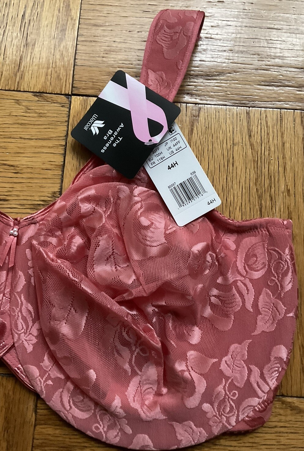 44H Seamless Underwire Bra by Wacoal; AWARENESS, Faded Rose , New