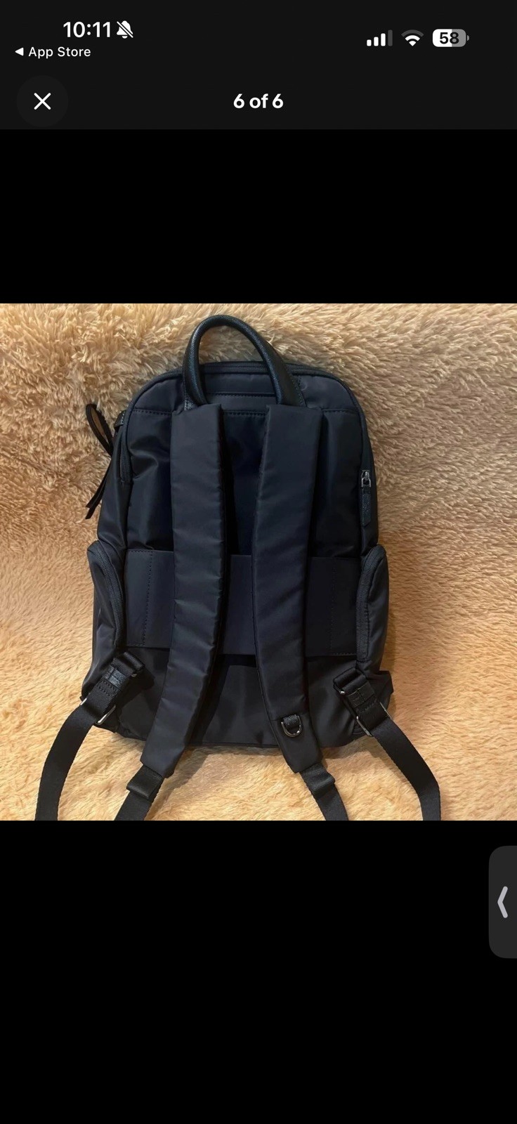 TUMI SELINA VOYAGEUR 0196600DGM Black Backpack Women Nylon Business outlet
