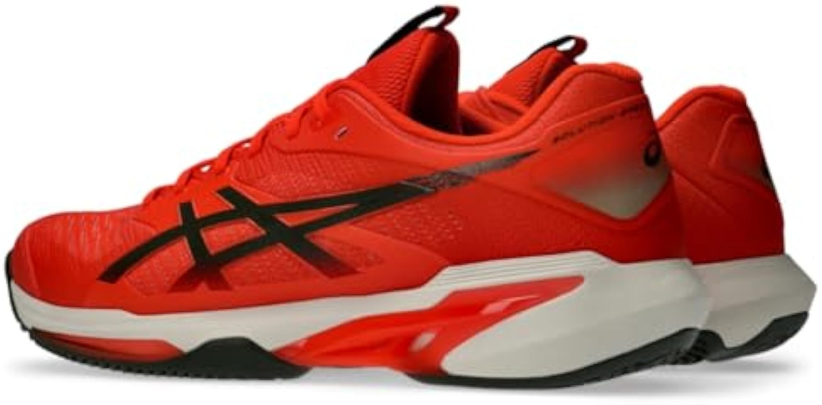 ASICS Men’s Solution Speed FF 4 Clay Tennis Shoes, 6.5, Cherry Tomato/Vintage Kh