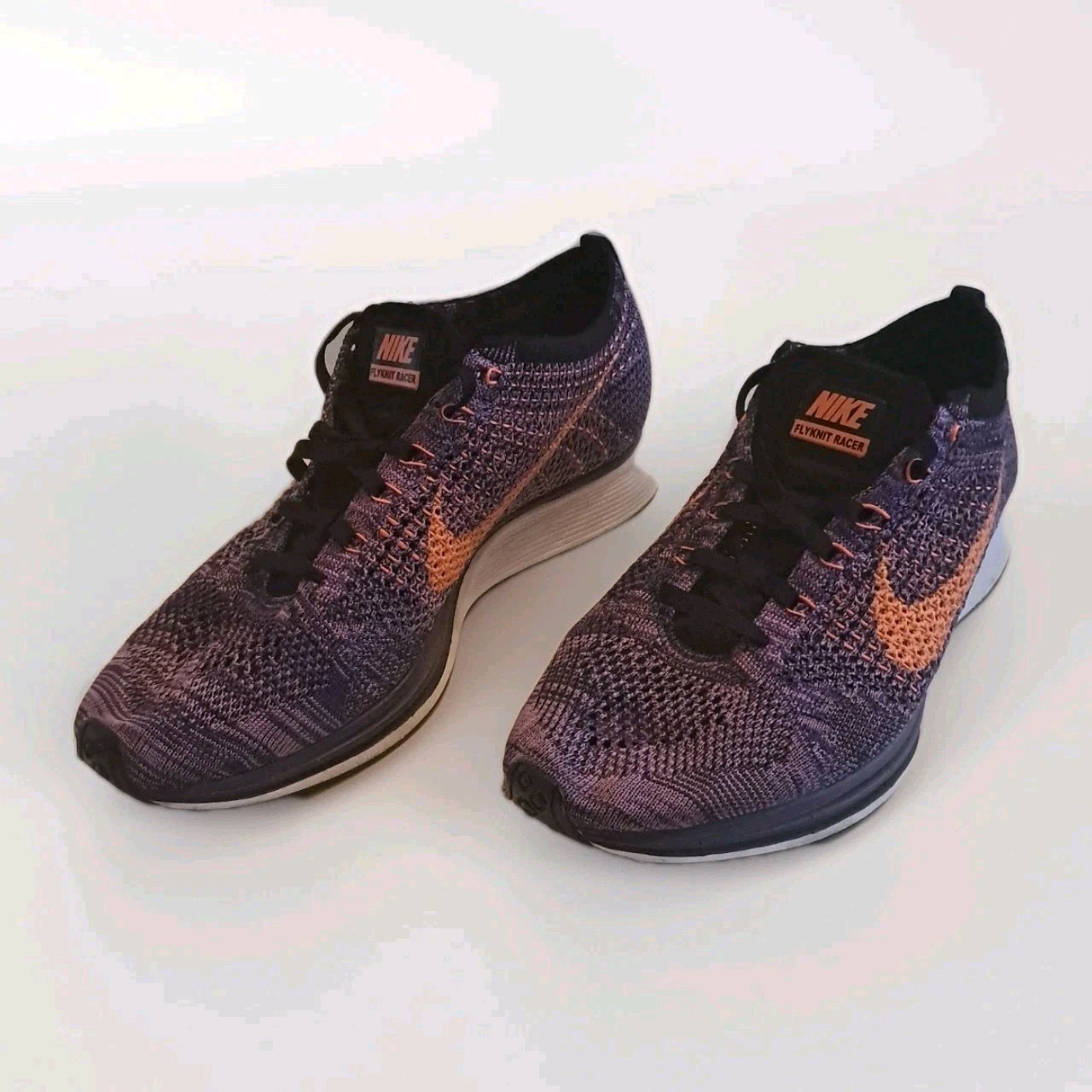 Nike Flyknit Racer, Atomic Purple & Orange, Size US 9.5