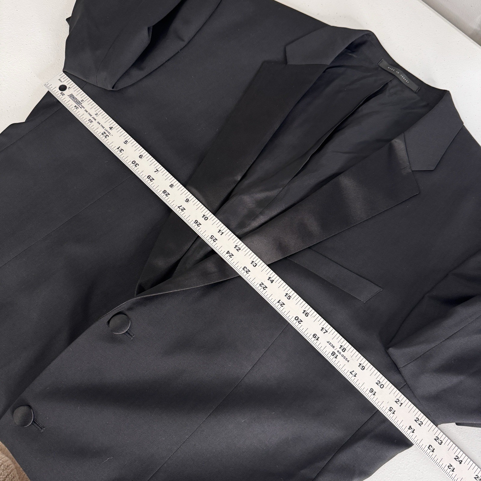 Hugo Boss The Stars75/Glamour3 Tuxedo Suit Set Mens 44R Black 100% Wool Formal