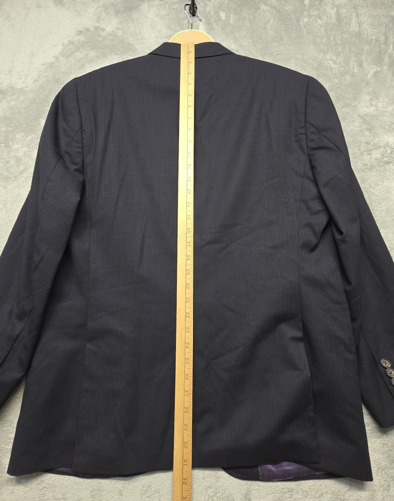 Ted Baker Endurance Sport Coat Mens Size 44R Black Wool Two Button Double Vented