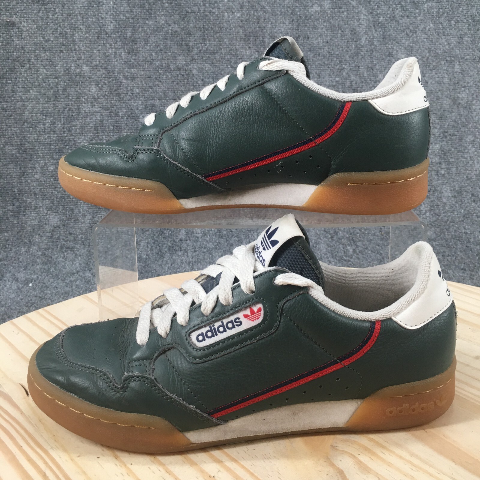 Adidas Shoes Mens 6.5 Originals Continental 80 Sneakers EE5351 Green Lace Up Low