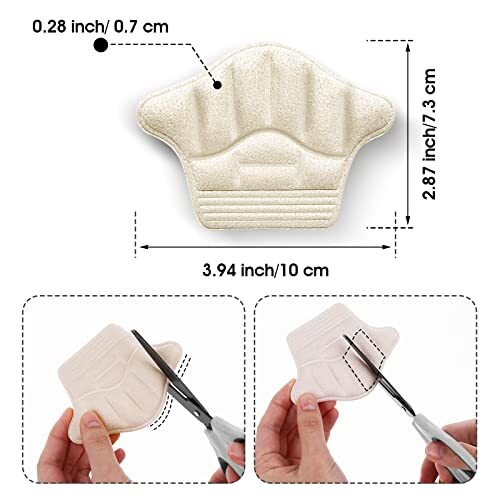 4 PACKS Heel Pads Sport Shoes Adjustable Feet Protector Insoles Patch