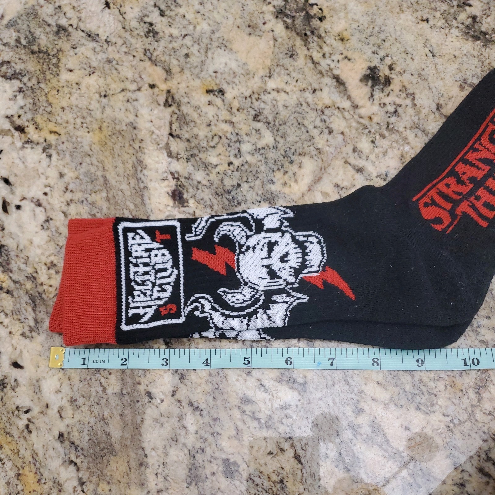 Stranger Things Hell Fire Club Multicolor Casual Crew Socks