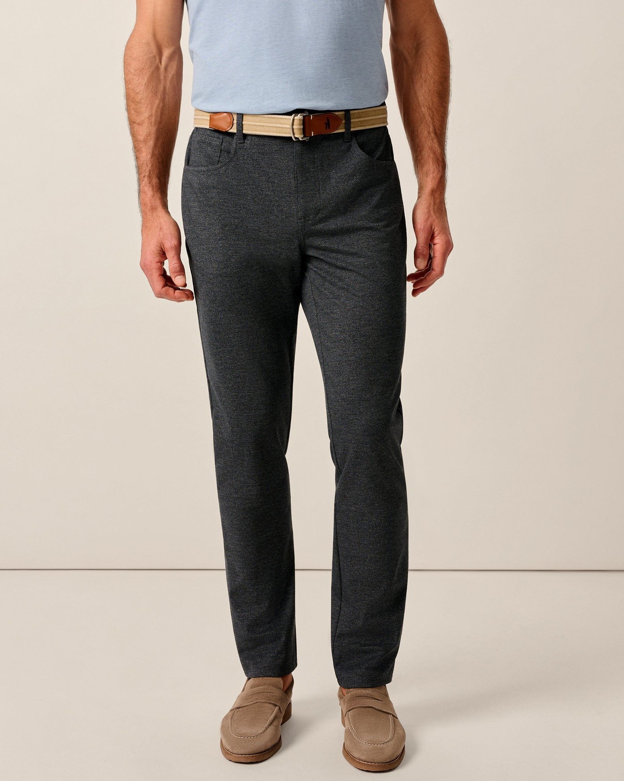 Burbank Stretch Knit 5-Pocket Pant johnnie-O Mens Size 35×32 (7850020)