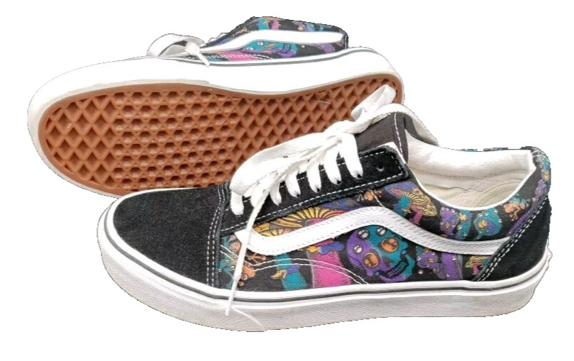 VANS Old Skool Trippy Drip Black Sneaker Shoe Size Men 7.5 Women 9.0 NWOT