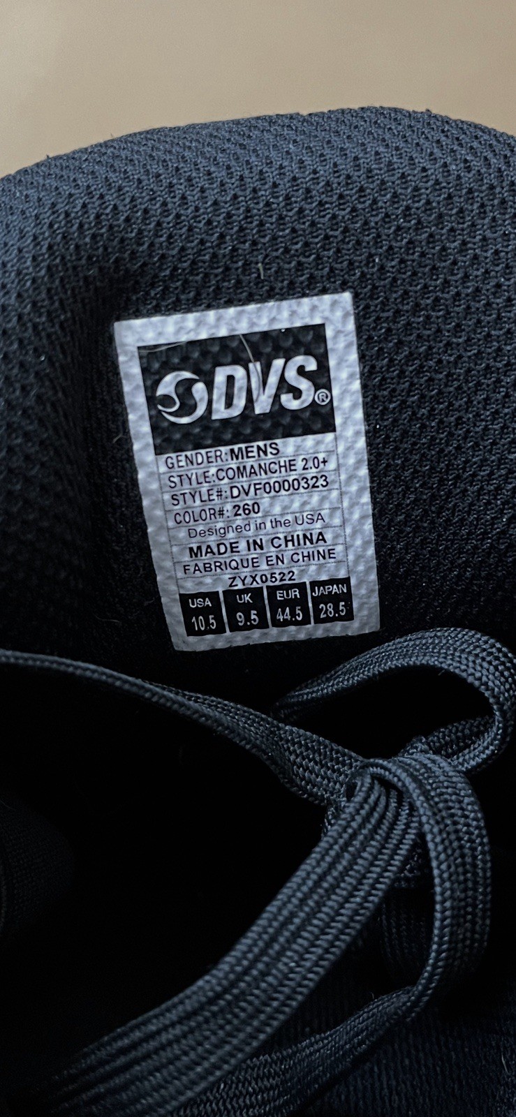 DVS Men’s 10.5 Comanche 2.0+ Skate Shoes Sneakers DVF0000323 Chamois/Black/Gum