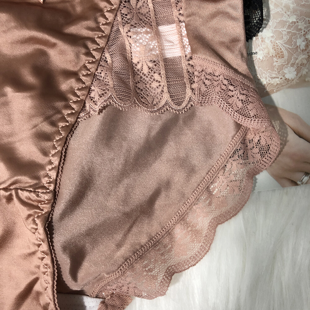 5 Pcs Women Girls Sexy Satin Panties French Fashion Underwear Briefs Lingeries