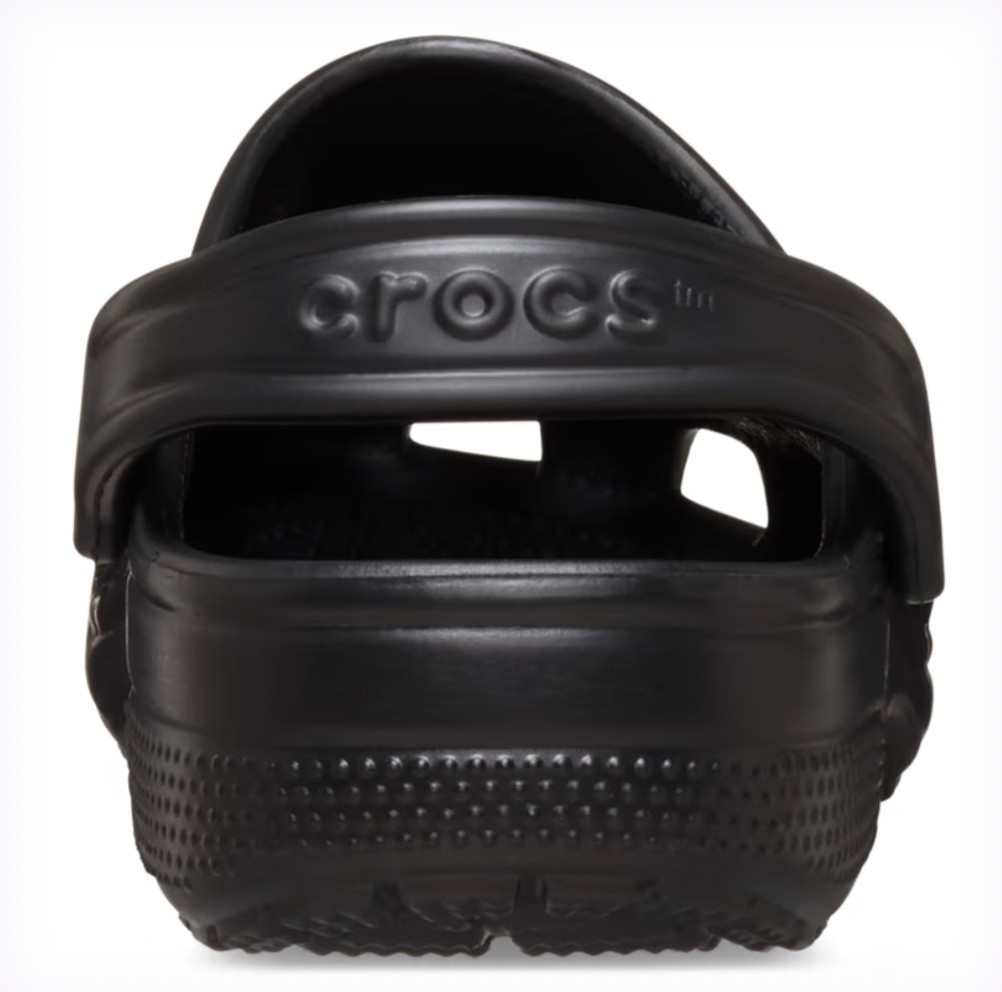 Black Croc Classic Clog Unisex Slip-On Shoes Ultra Light