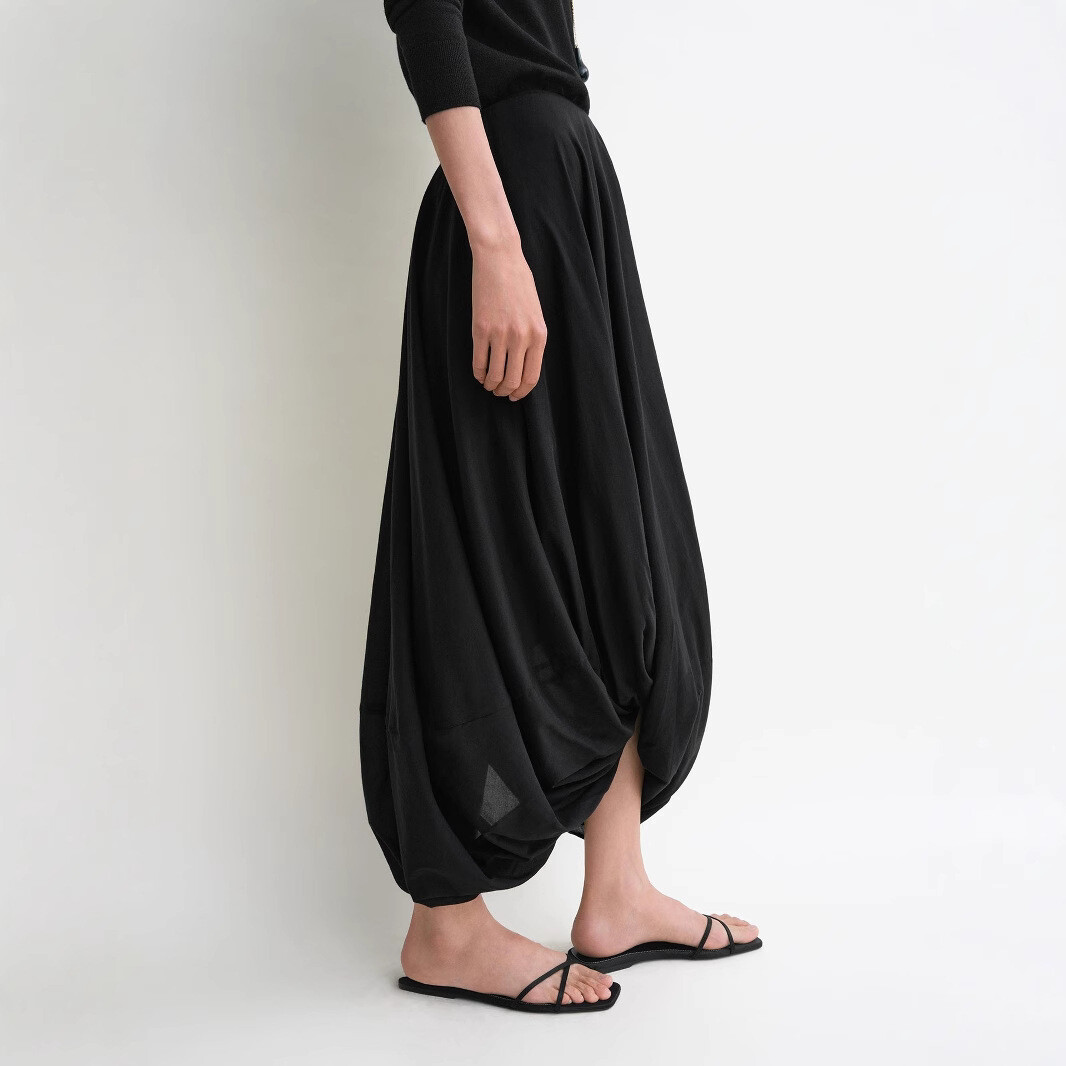 Toteme Womens Cocoon Spring/summer New Twist Long Loose Skirt