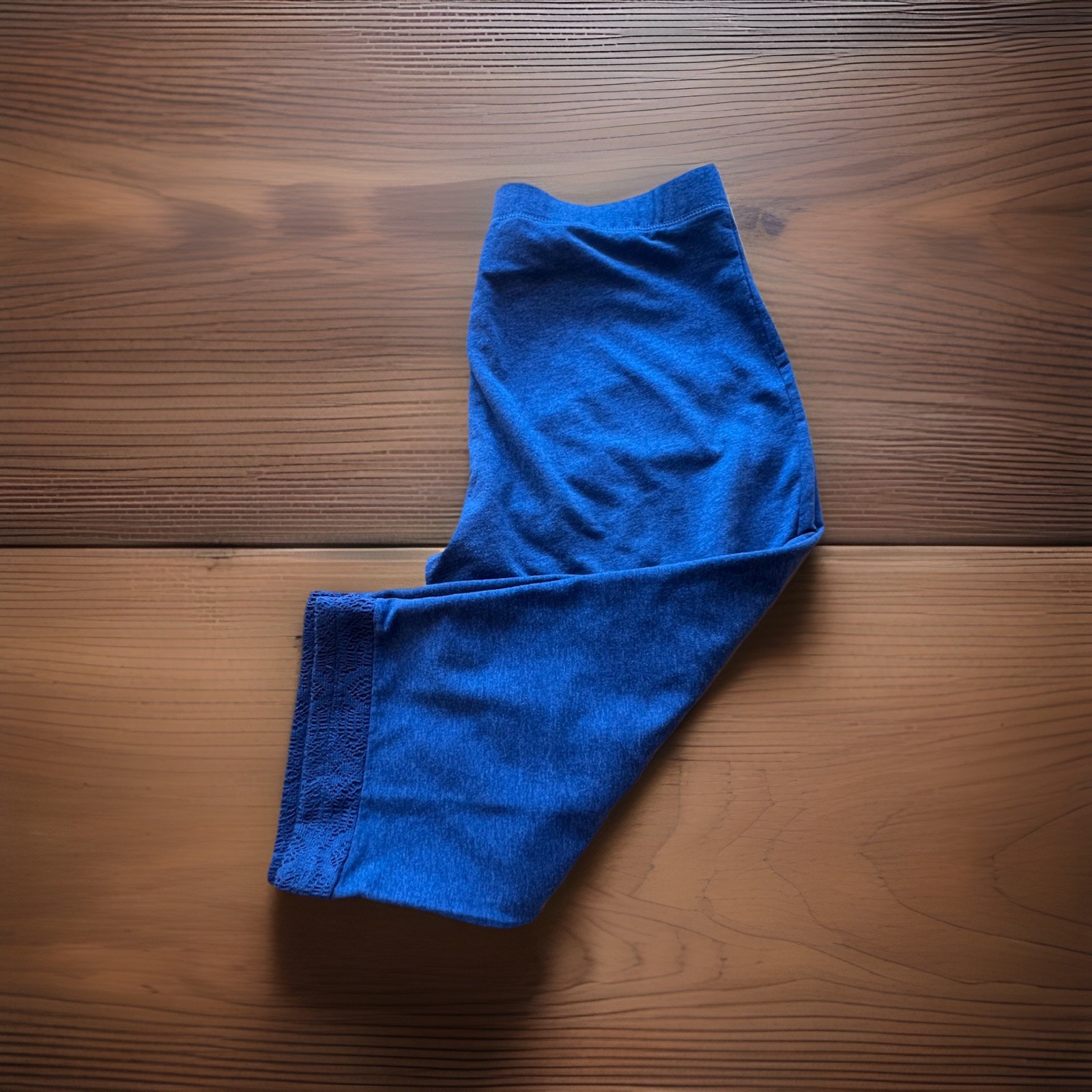 Capri AV Cotton & Spandex 20 Inch Inseam Size 14/16 Blue
