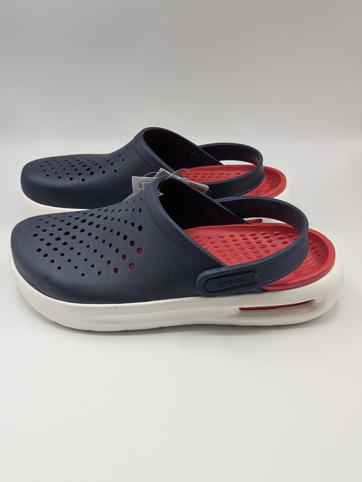 Crocs Inmotion Clogs Slides Shoes Navy/White/Red Mens Size 7 / Womens Size 9 NWT