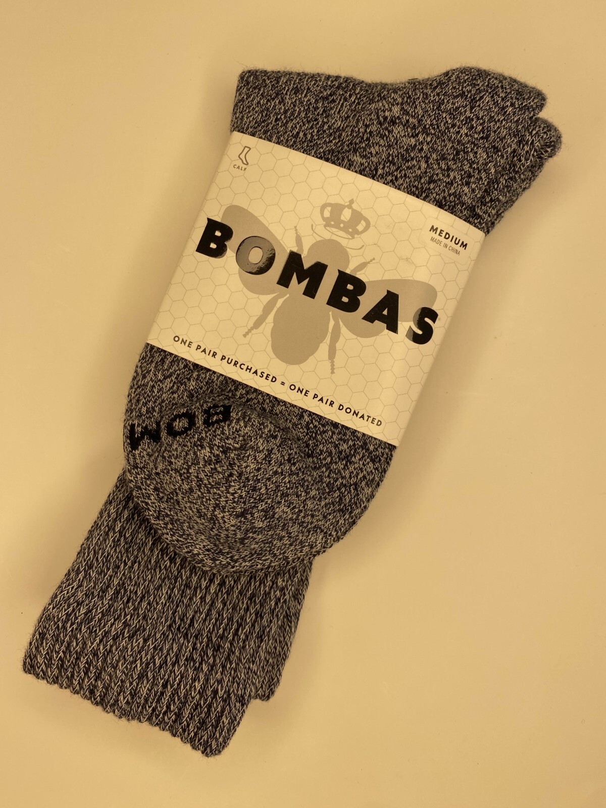 [6 Pack] Bombas Dark Gray Marl Crew Socks