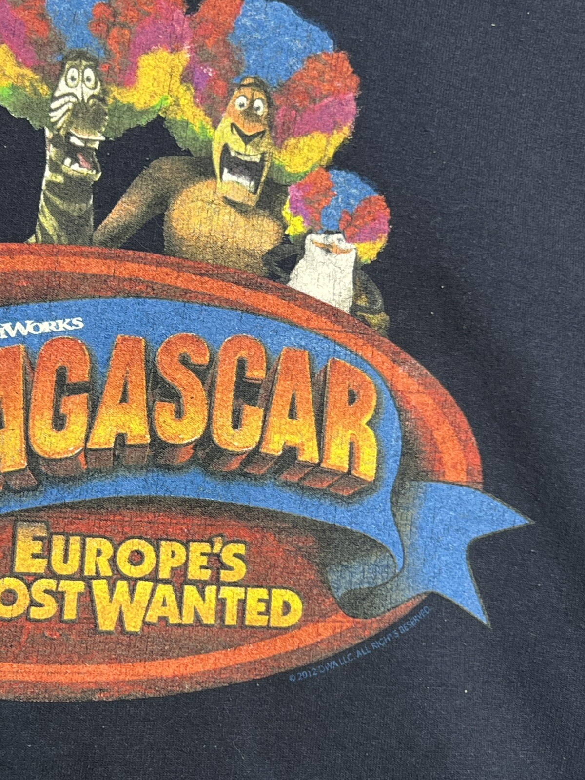 DreamWorks Madagascar 3 Europe’s Most Wanted Promo Hoodie Men’s L