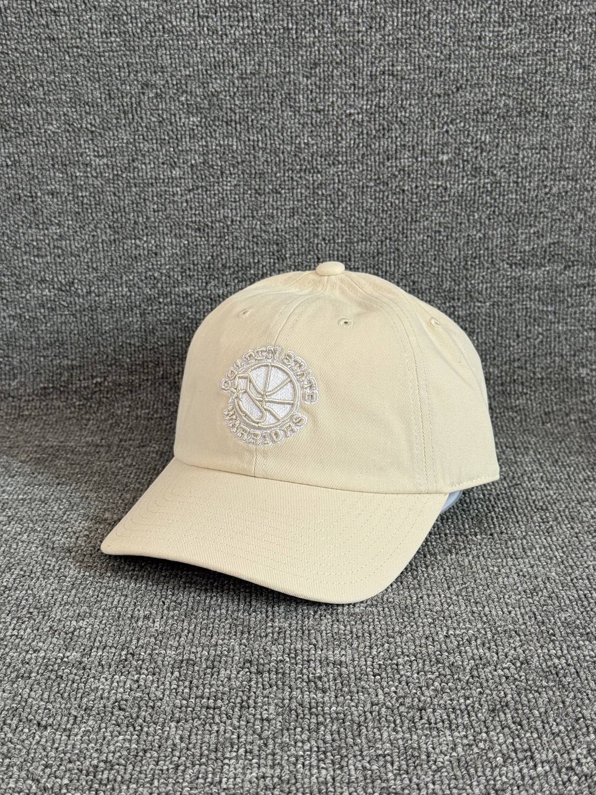 Mitchell & Ness Warriors Dad Hat Strapback Cream Cap Unknown Size