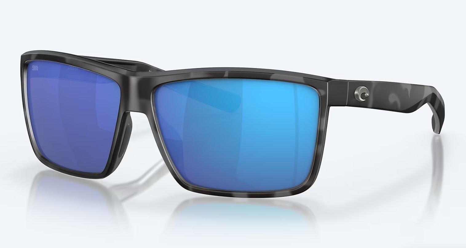 NEW Costa Del Mar RINCONCITO Tiger Shark / Blue Mirror Polarized Glass 580G