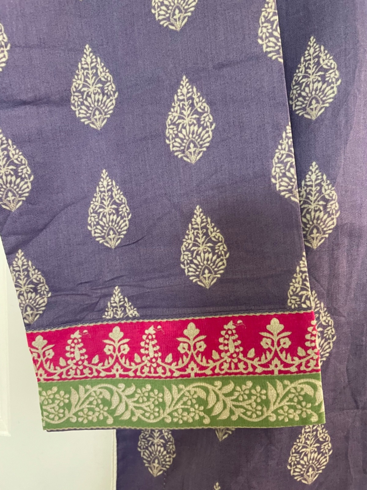 Purple Printed Lawn/cotton Kurti size M New.