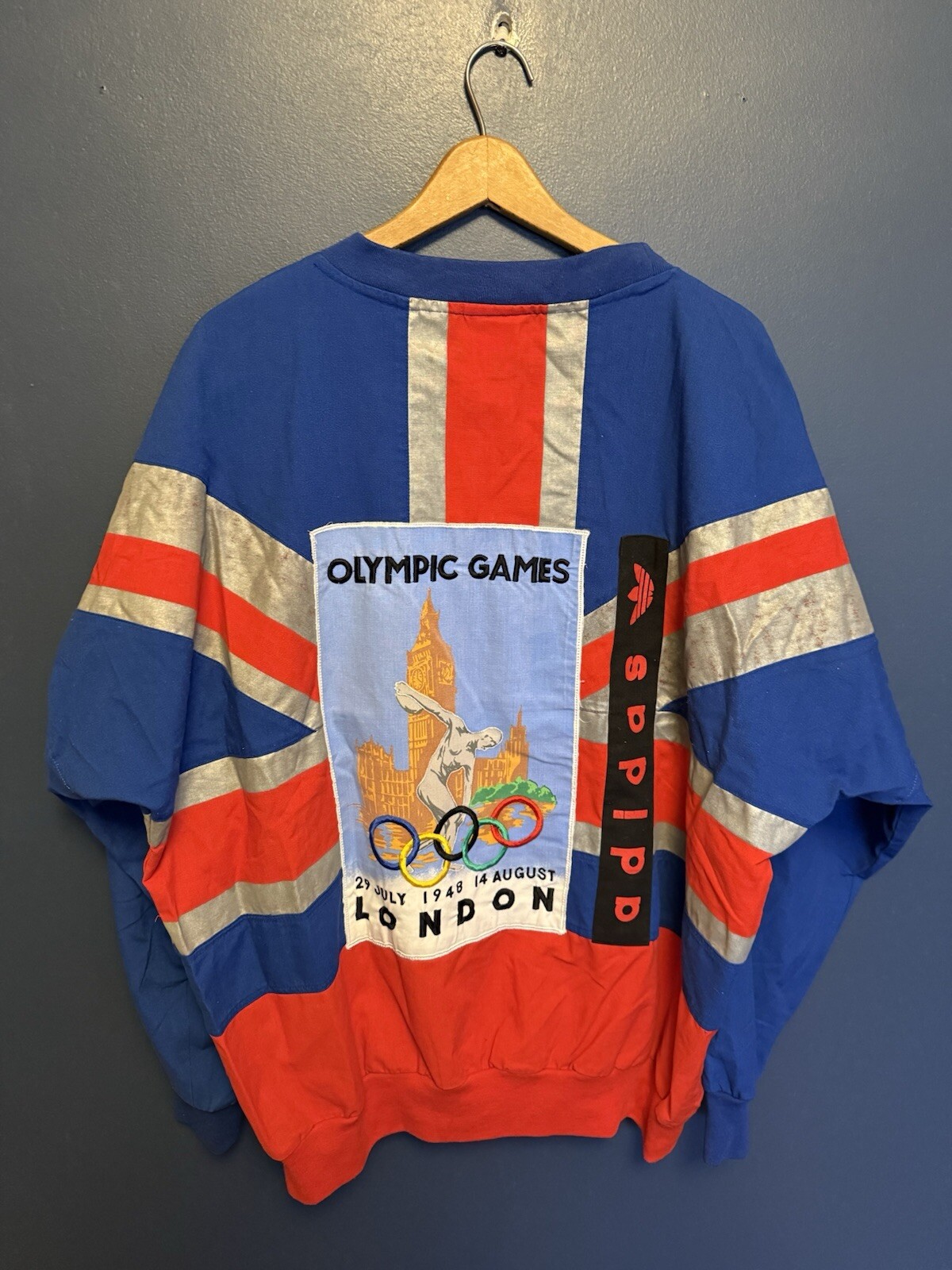 Vintage 80’s Adidas 1903 London Olympic Games Sweatshirt Size Large