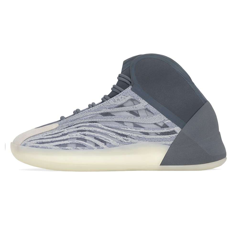 adidas Yeezy Quantum Lace Up Mens Grey Sneakers Casual Shoes GX6594